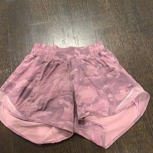 Lululemon pink camo shorts